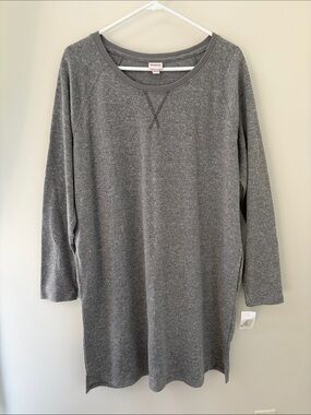 MERONA Grey Long Sleeve Casual Dress
